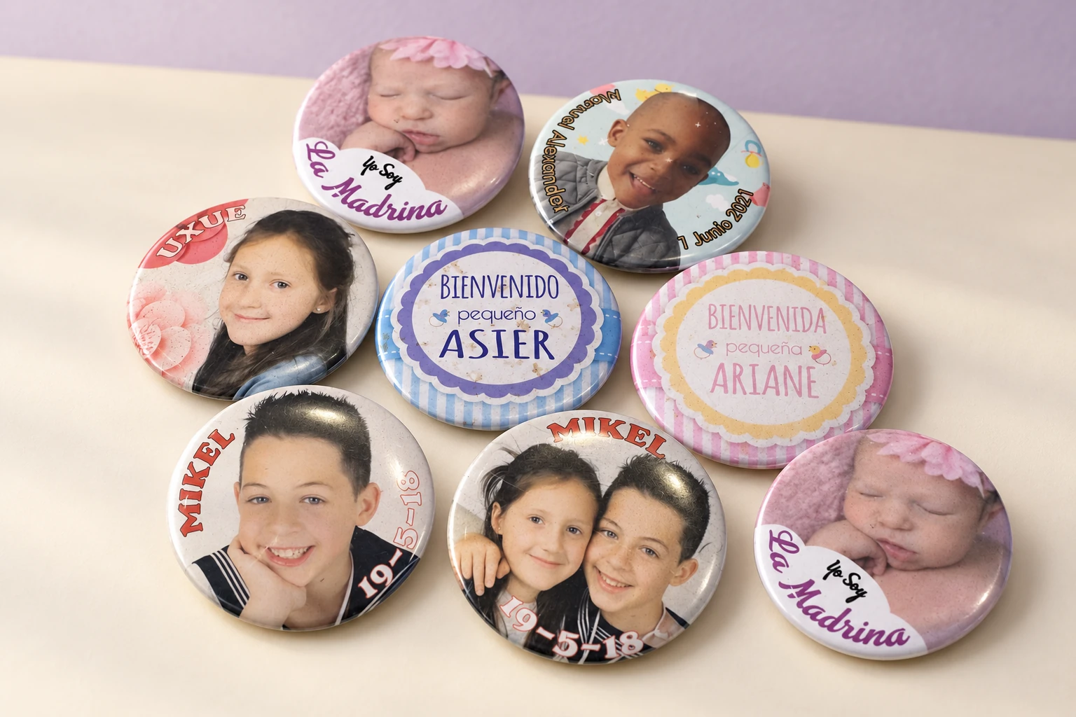 Chapas con fotografía
