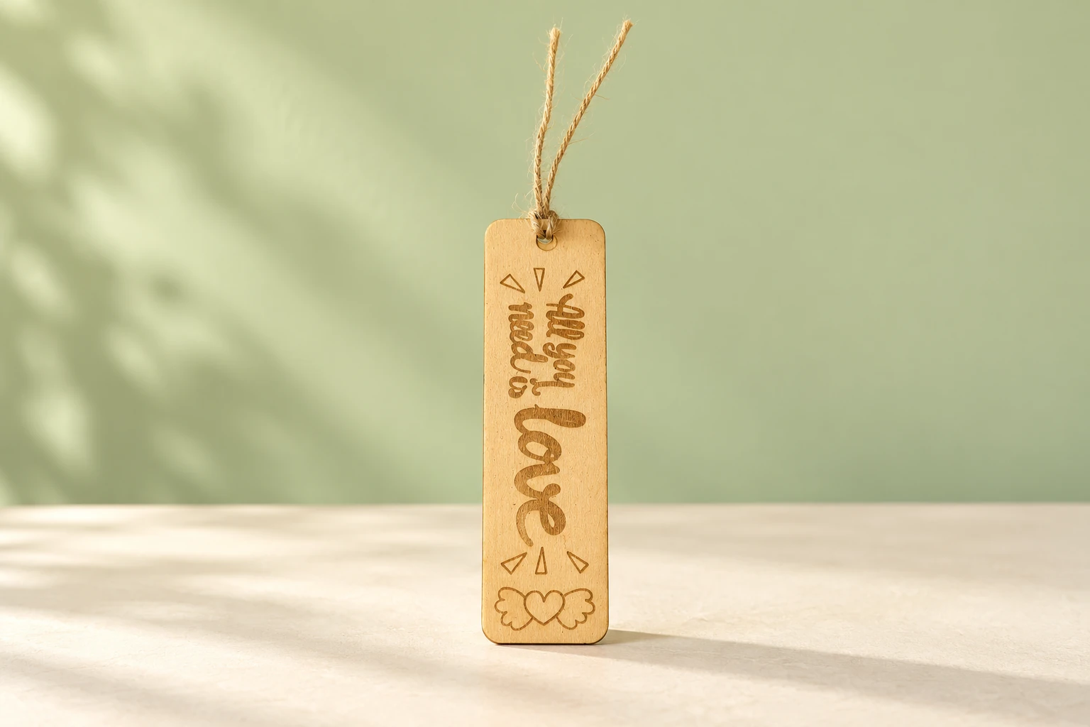 Marcapáginas de madera